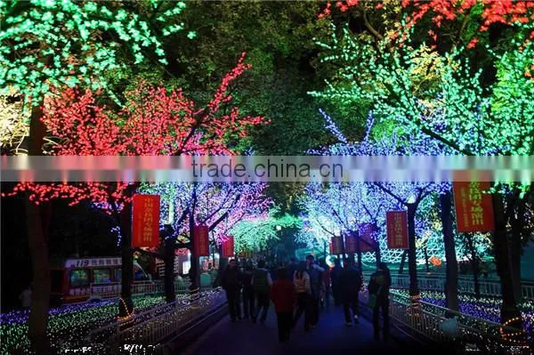 NEW!!! 2015 hot sale green willow tree light, led lighted willow tree