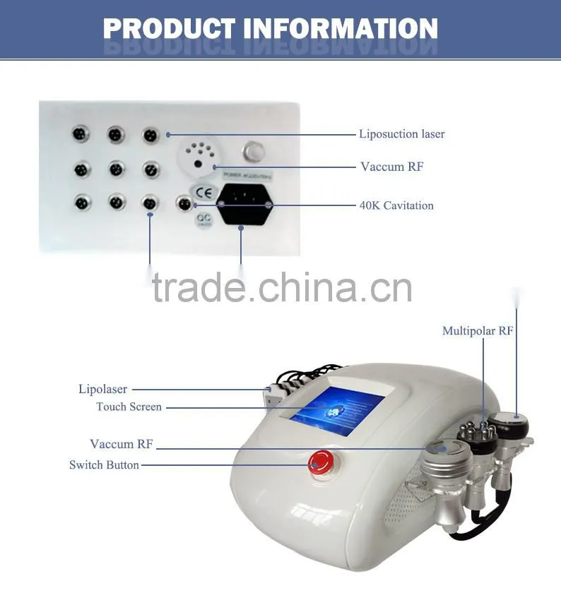 portable vacuum cavitation rf machine salon beauty equipment