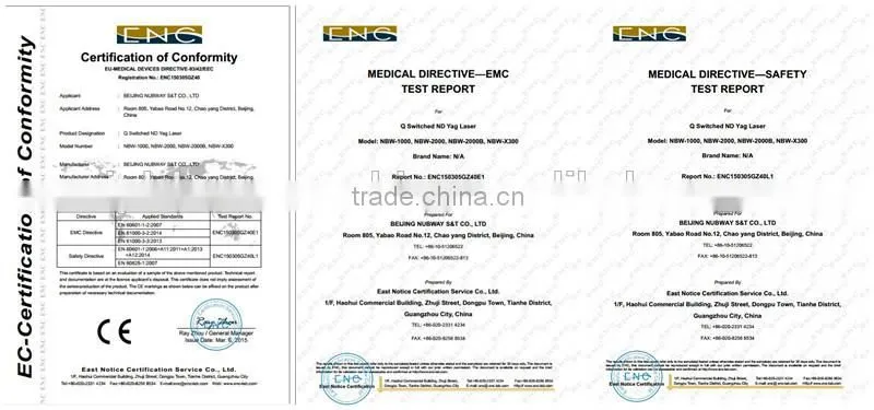 Professional salon use q switch nd yag diode laser tattoo removal