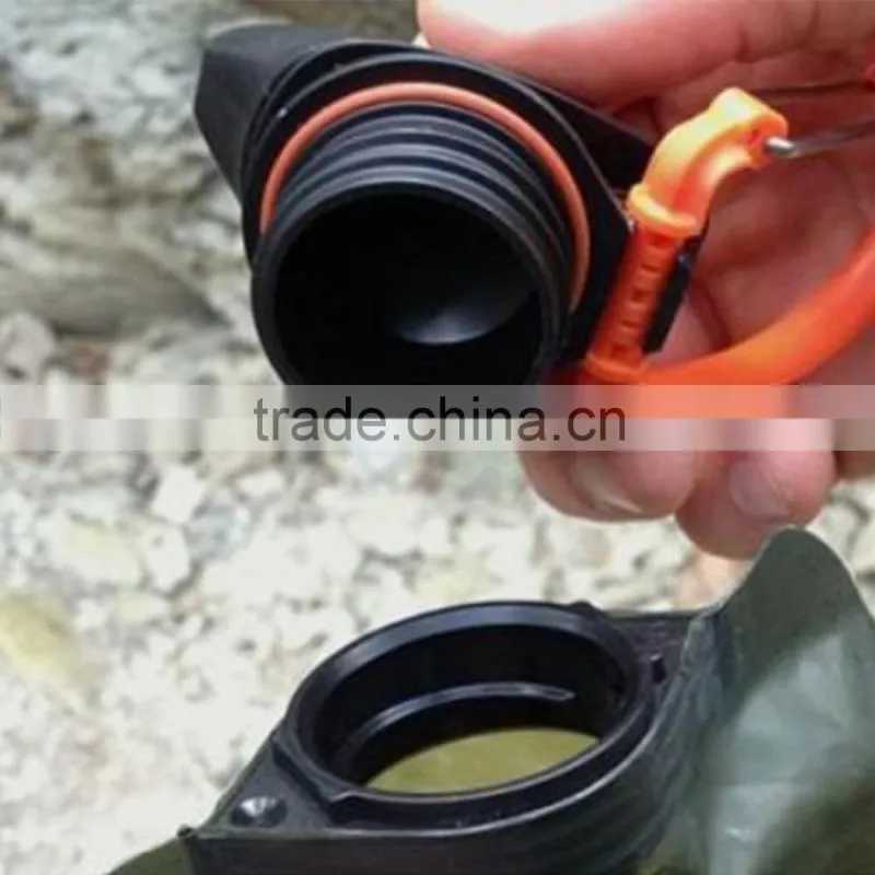 Stand up water pouch with spout and pull-puch top/foldable spout drinking water pouch/ water packaging bags