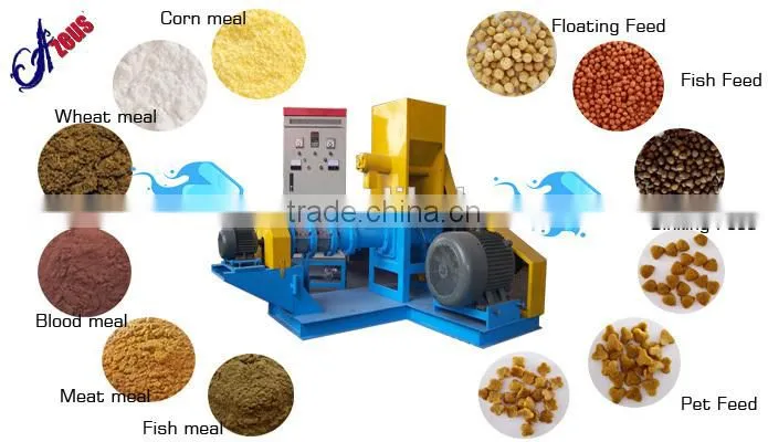 Farm feed pellet making mill machine floating fish feed pellet machine