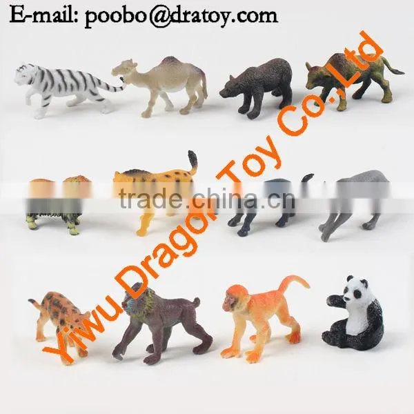 3D plastic cartoon figurine toys for children