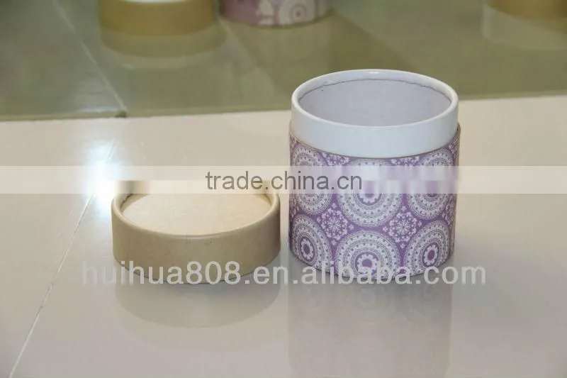 Eco friendly kraft paper push up paper tube for gift