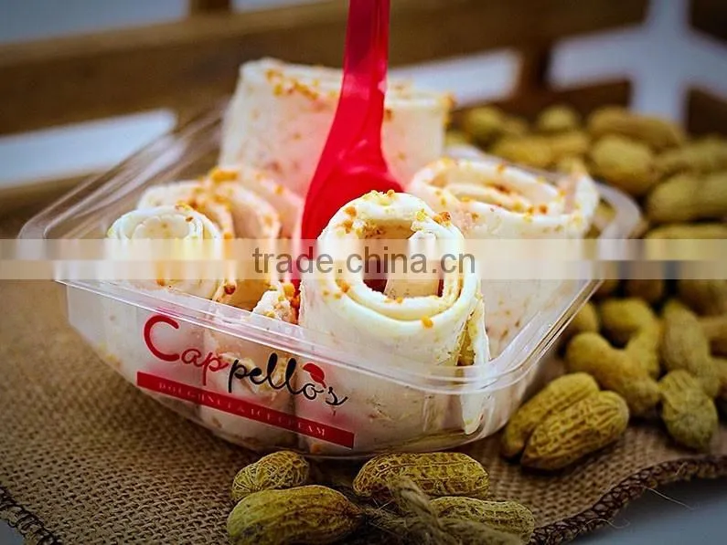 Most Effective Low Nosie Single Flat PanThailand Fried Ice Cream Machine/ Used In Food Truck Fry Ice Cream Machine