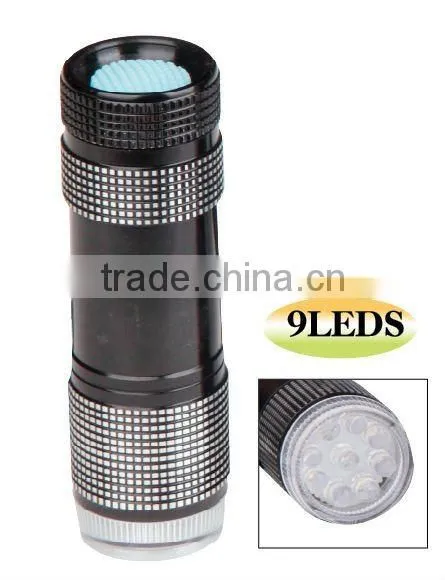 9 LEDs Aluminum Flashlight
