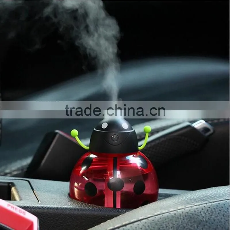 260ml Beatles Ultrasonic Humidifier USB Car Humidifier Mini Aroma Essential Oil Diffuser Air Aromatherapy Mist Maker Home Office
