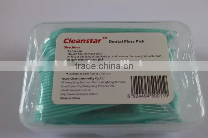 dental floss in a plastic box