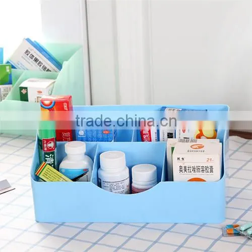 plasitc Cute Stationery Storage Box Desk Organizer Cosmetic box
