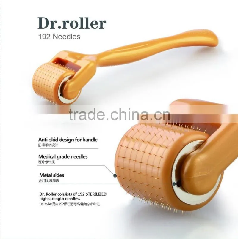 Hot sale Eye derma roller 120 needle gold Titanium Dr. roller for Personal Skin Care