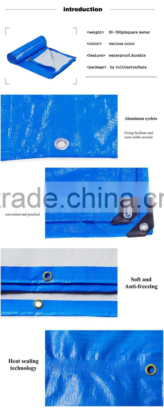 All purpose general purpose water proof sun resistant pe/pvc tarpaulin