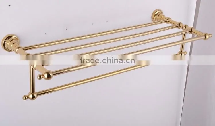 Factory supplier promotion! golden towel rack aluminium extrusion