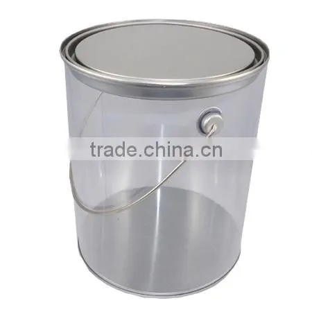 clear paint cans