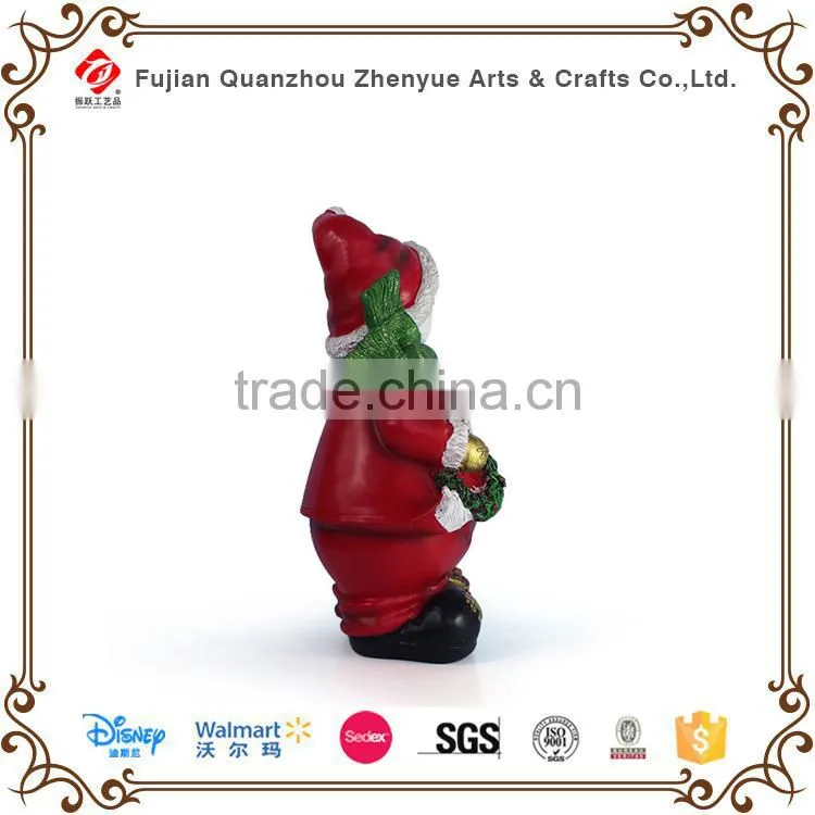 2015 indoor decoration resin santa claus statues