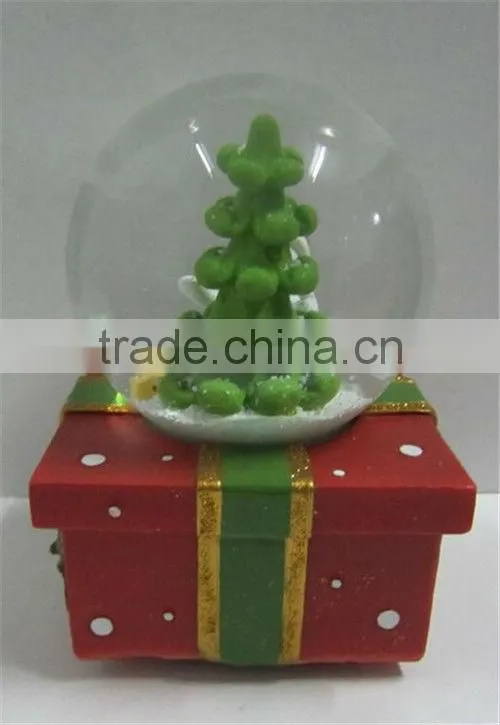 Resin glass unique christmas snow globes