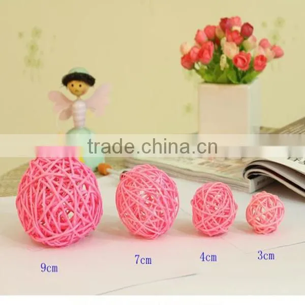 2016 new beautiful cheap wicker ball decorations