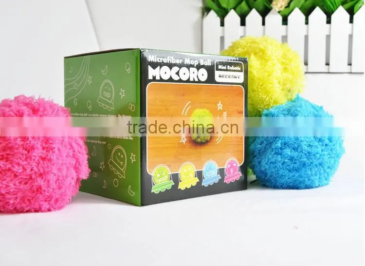 Creative Trending Automatic Robotic Microfiber Mop Ball, House Cleansing Vacuum, Pet Toy Ball, Robot Cleansing Ball