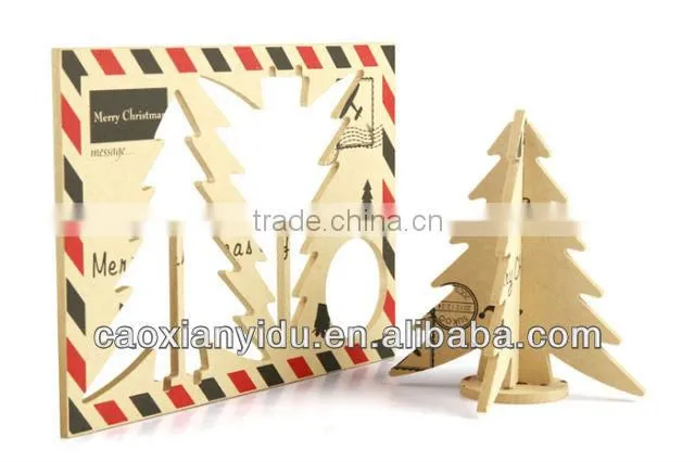 Green Wooden Artificial Christmas Tree Party Decoration New Year Gift