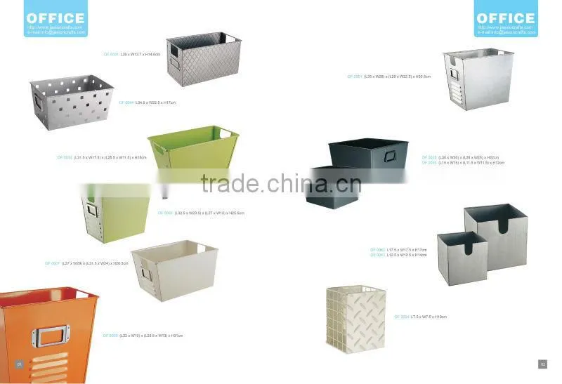 Office Storage Organizer File Tray & Metal Sliver