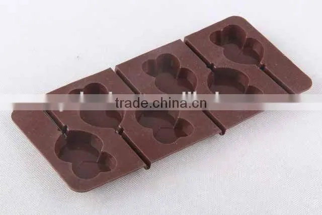 Lollipop design silicone ice cube mold creative silicone ice cube tray/chocolate mold