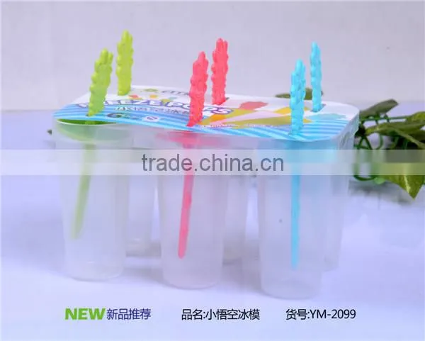 PP plastic six groups of ice maker,ice cream moulds