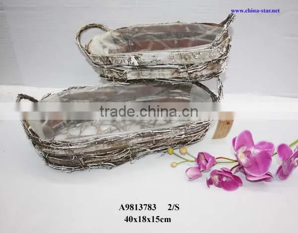 florist basket with natural looking
