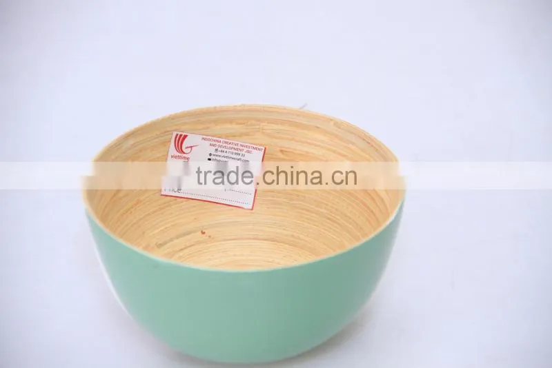 New design bamboo bowl from Vietnam manufacturer