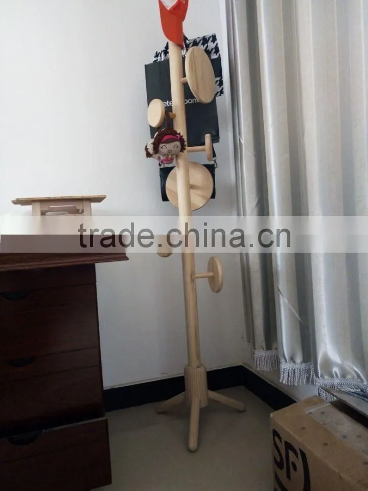 Wooden Clothes Drying Rack Stand Coat Rack Bag Rack Modern Design