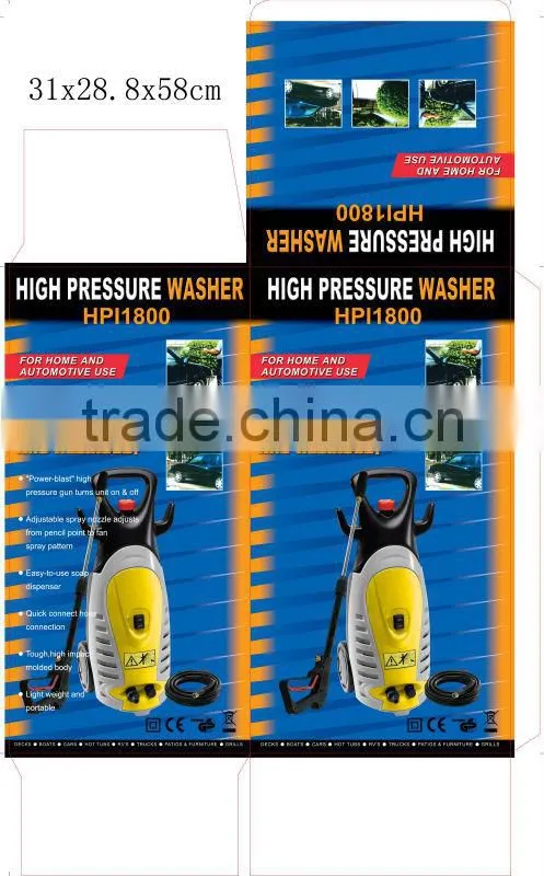 1400W And 1800W Electric Jet High Pressure Car Washer