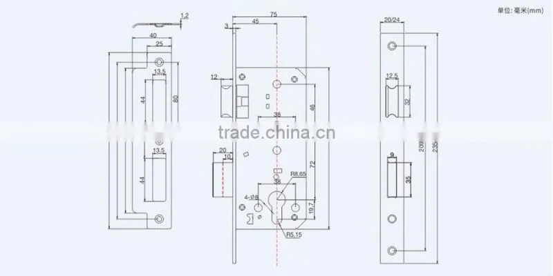 classic model good quality and competitive miotise lock cylinder 45x72
