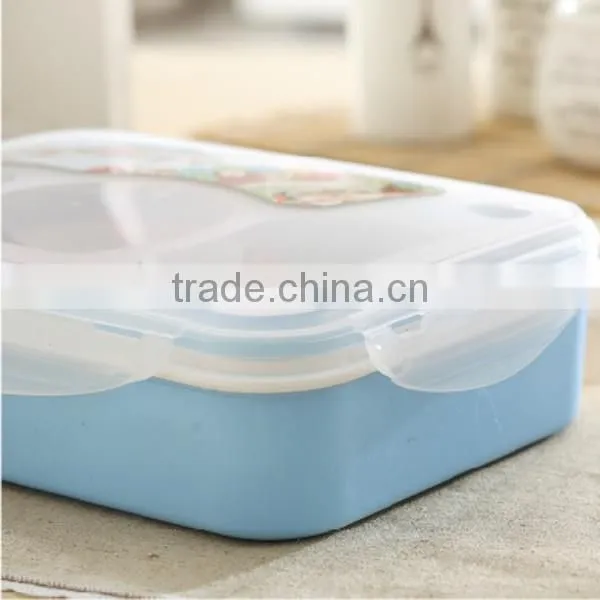 Hot Sale Outdoor Plastic Lunch Box With Spoon,Lunch Box/Outdoor Lunch Box,Custom Plastic Lunch Box/Outdoor Lunch Box