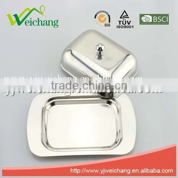 WCJ431 Premium Stainless Steel Butter Dish with Lid
