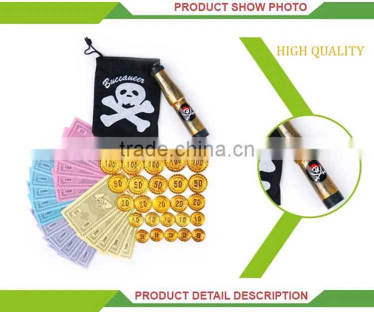 Cheap pretend play toy plastic pirate expeditions set