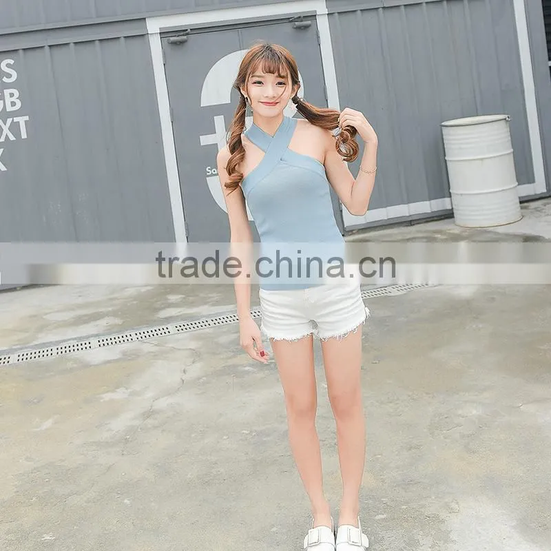 Wholesale Women Tank Tops Sexy Unique T-shirt Vest New design girls sexy tops