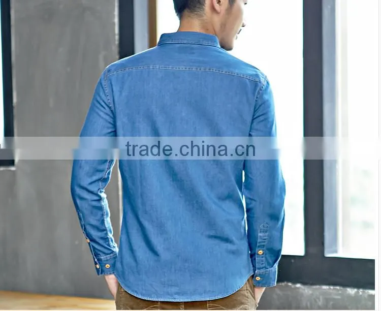 Cowboy Shirt Denim Shirt Men