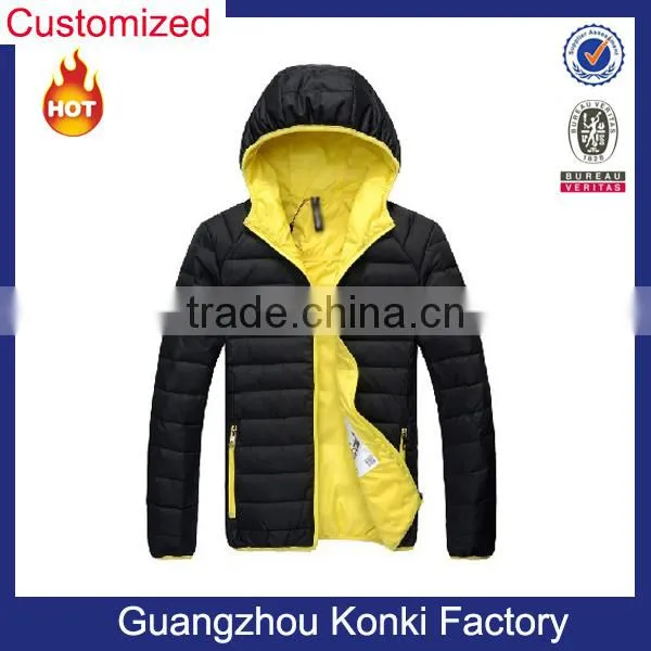 2016 OEM wholesale newest design men padded cotton jacket padding winter jacket