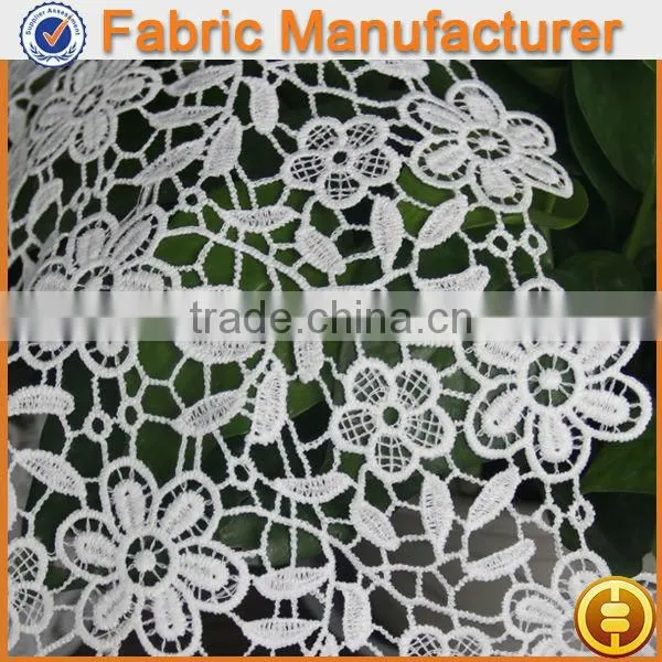 new fashion 100% polyester double organza lace women white lace high heel shoes