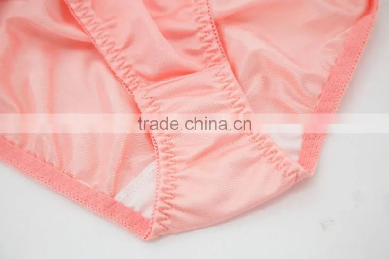 Good Quality Custom 100% Silk Sexy Fancy Woman Underwear