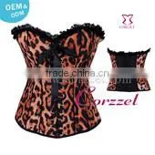 Black Leather Cheap Corset Tops Out Wear