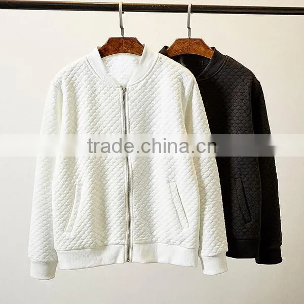 100%cotton runway casual baseball cloth jacket