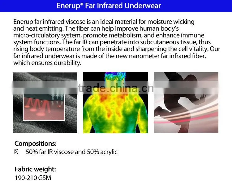 Far infrared healthy thermal underwear For Men