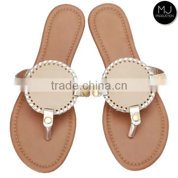 Stocked hot color lady sandal shoe