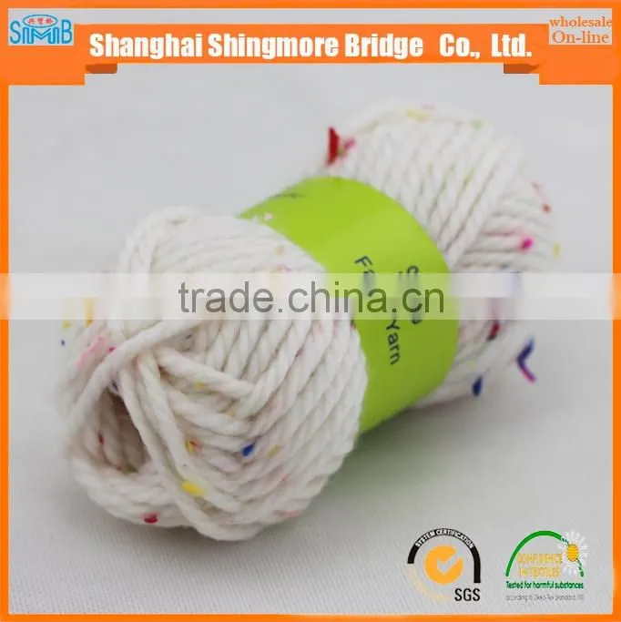 China knitted yarn factory hot wholesale speckle yarn for your sparkling life