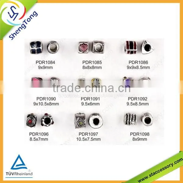 Zinc Alloy Beads Bracelet Beads Flat Metal Beads