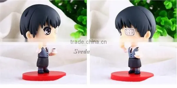 Anime Cartoon toy Tokyo ghouls action figure sets of 4pcs Pvc dolls Q version Tokyo Ghoul figure