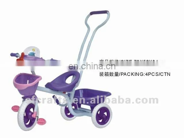Happy kids ride on tricycle ride on car