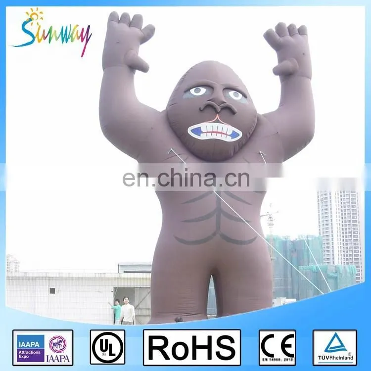 6Mh Customized Giant Inflatable Gorilla for Advertising Inflatable Gorilla Character for Sale