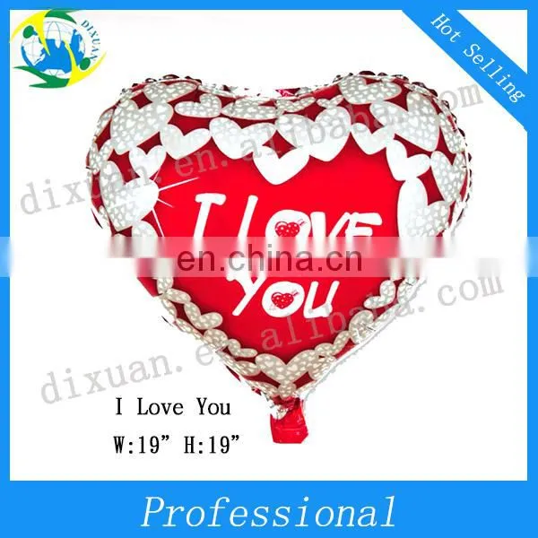 (DX-QQ-0038)24" HEART-SHAPED BLUE FOIL BALLOON