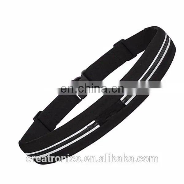 Adjustable Fitness Workout Fanny Pack Waterproof Neoprene Waist Bag Mobile Phone Case For Running Waist