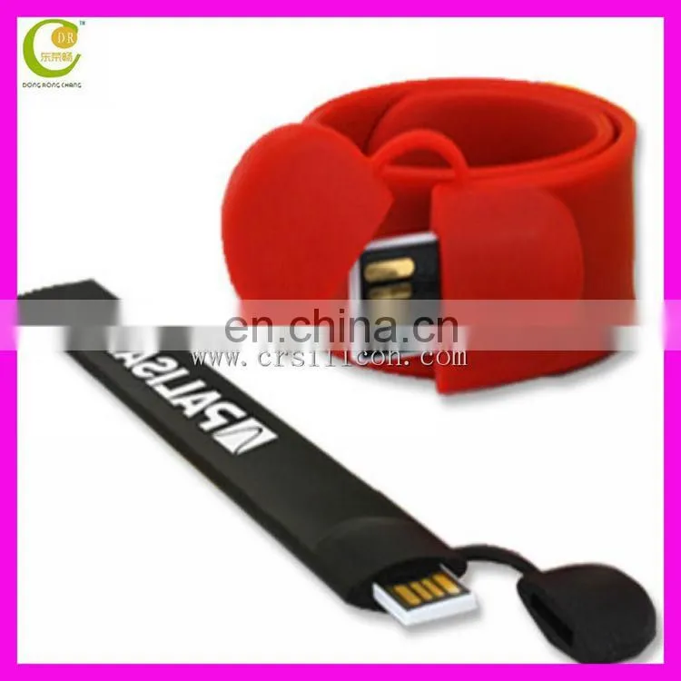 Promotion Gift Christmas Present Colorful Silicon Wristband/ Bracelet Usb Flash Drive
