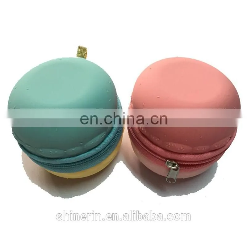 Round Mini Coin Bag Promotions Portable Silicone Change Key Purse Custom Wallet
